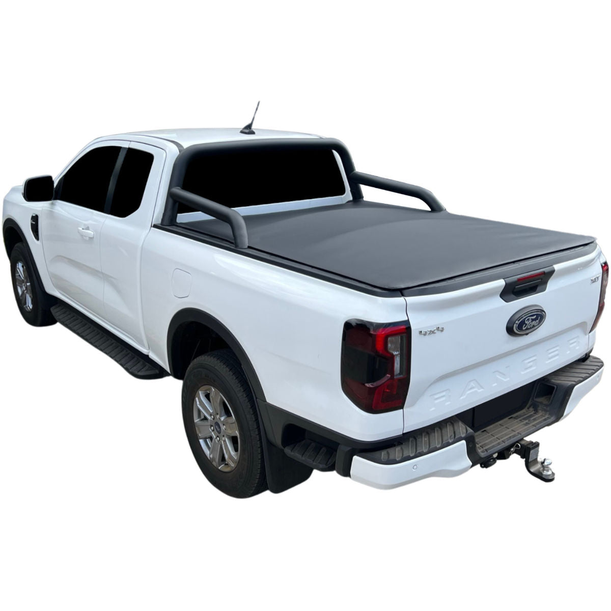 Clamp On Pro Drill-Less Tonneau Cover To Fit Ford Next Gen Ranger Super Cab Fitted With Factory Sports Bars (July 2022 to Current)