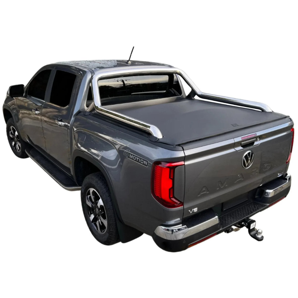 Clamp On Pro Drill-Less Tonneau Cover To Fit Volkswagen All-New Amarok Dual Cab Fitted With Factory Sports Bars (May 2023 to Current)