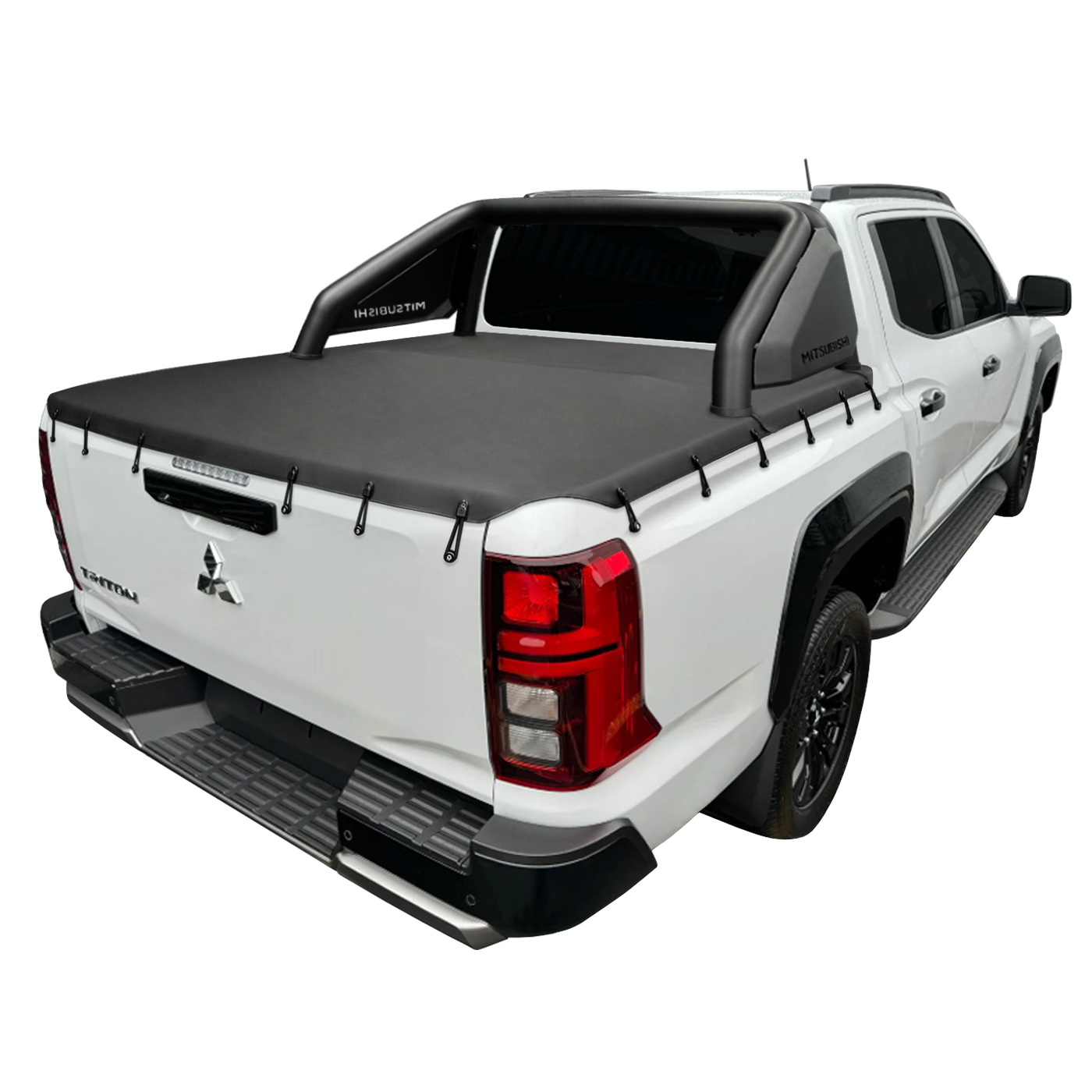 Bunji Loop Tonneau Cover To Fit Mitsubishi Triton MV New-Gen Dual Cab Suits Factory Sports Bar (March 2024 to Current)