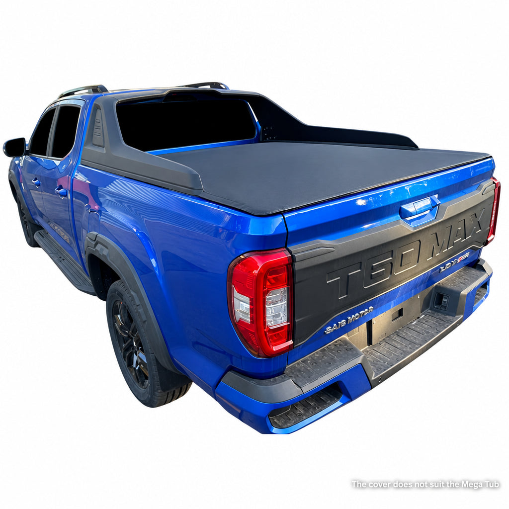 Velcro Roll Up Tonneau Cover To Fit LDV T60/T60 Max Dual Cab Fitted With Sailplane (2017 to Current)