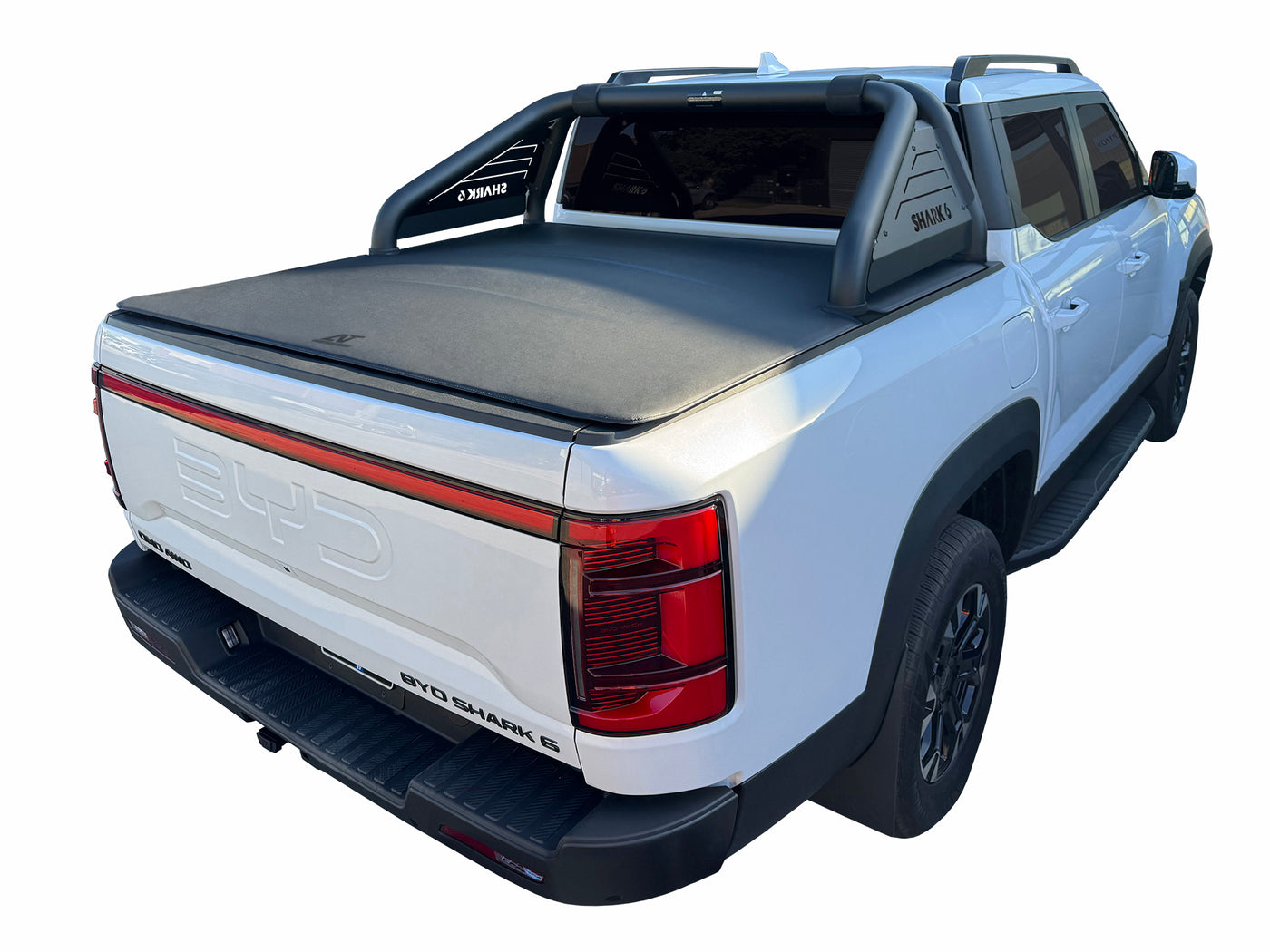 Clip On Tonneau Cover To Fit BYD Shark 6 Dual Cab With Factory Sports Bar (2025 to Current)