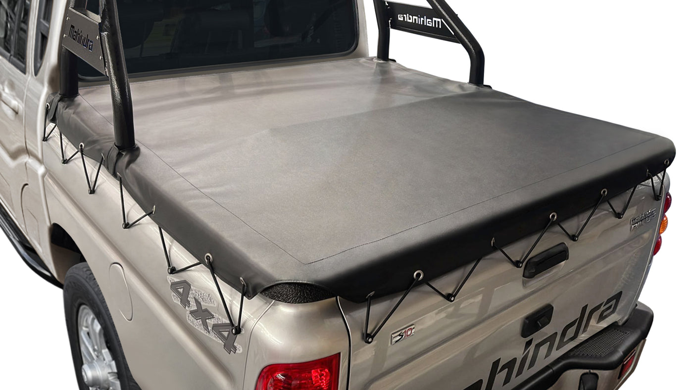 Continuous Rope Tonneau Cover To Fit Mahindra PikUp Dual Cab Fitted With Accessory Sports Bar (2018 to Current)