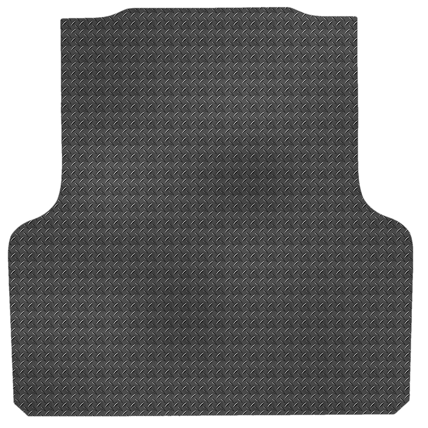 Checker Plate Rubber Ute Mat To Fit Holden Colorado Dual Cab (July 2012 to Current) - Suits Spray On Liner Or No Liner