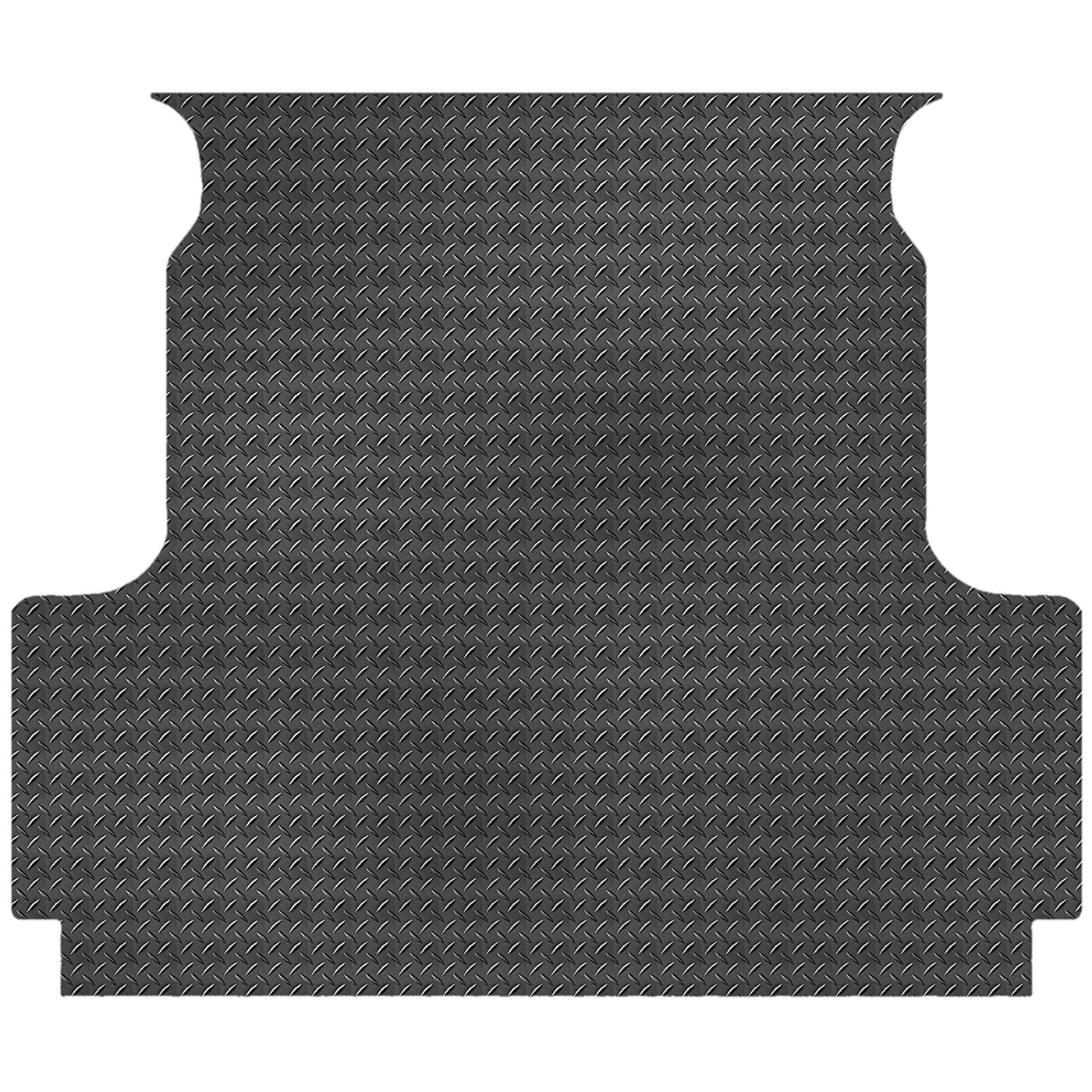 Checker Plate Rubber Ute Mat To Fit Nissan Navara New NP300 Dual Cab Fitted with Factory Plastic Tub Liner (March 2021 to Current)