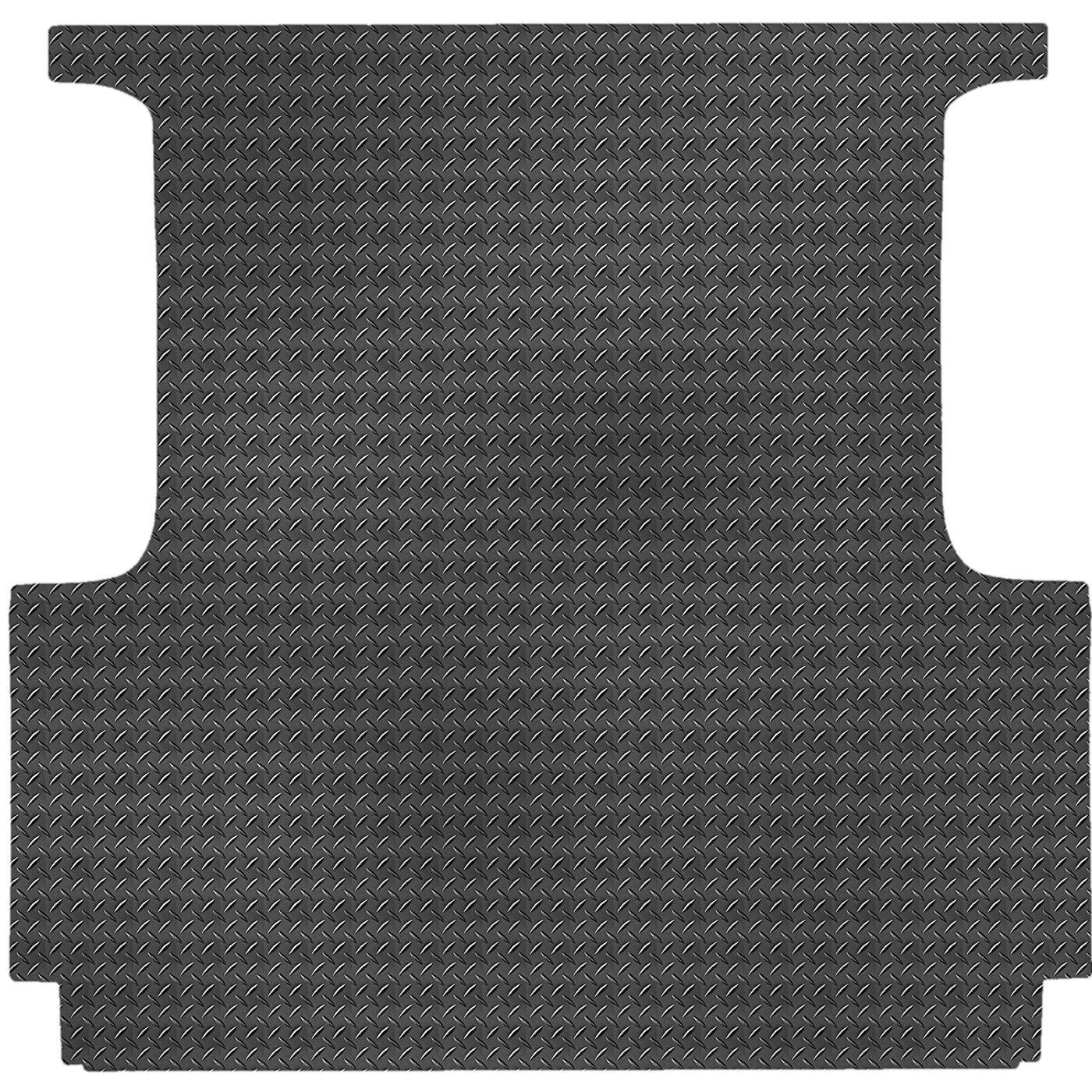 Checker Plate Rubber Ute Mat To Fit Nissan Navara NP300 D23 Dual Cab (July 2015 to February 2021) - Suits Spray On Liner Or No Liner