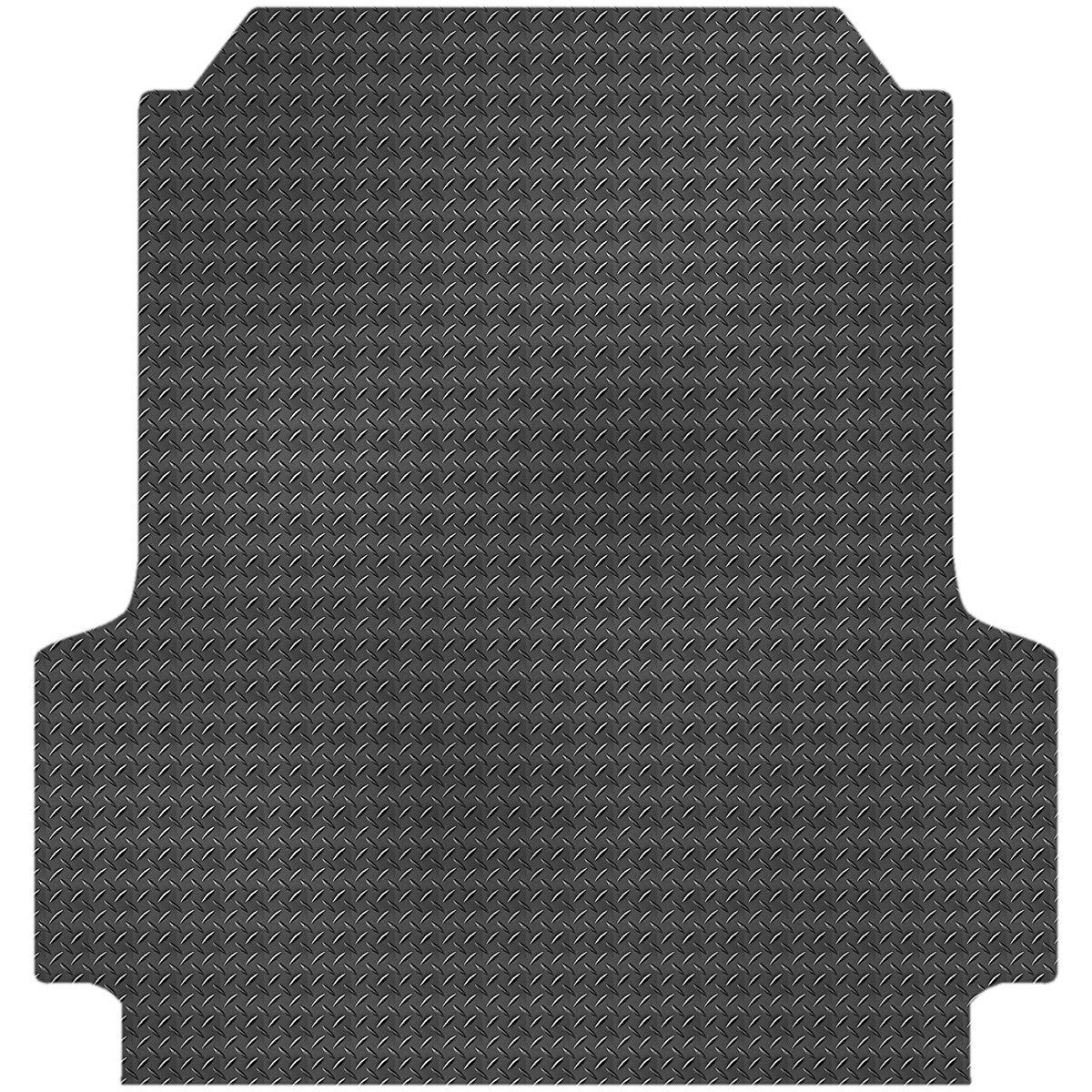 Checker Plate Rubber Ute Mat To Fit Volkswagen All-New Amarok Dual Cab Fitted with Factory Plastic Tub Liner (May 2023 to Current)