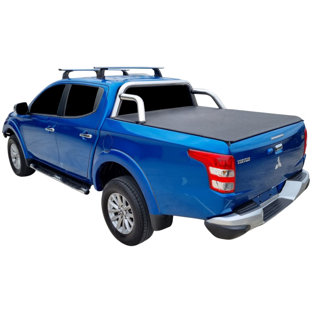 Clamp On Pro Drill-Less Tonneau Cover To Fit Mitsubishi Triton MQ/MR Dual Cab Fitted With Factory Sports Bars (July 2015 to February 2024)