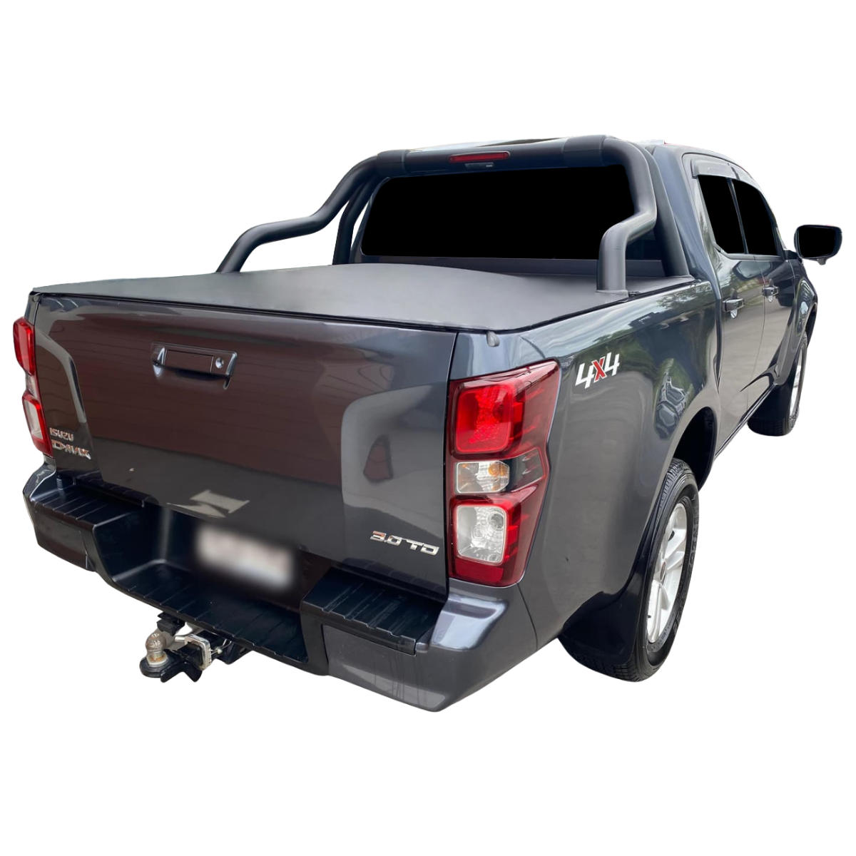 Clamp On Pro Drill-Less Tonneau Cover To Fit Isuzu D-Max Dual Cab Fitted With Factory Sports Bars (September 2020 to Current)