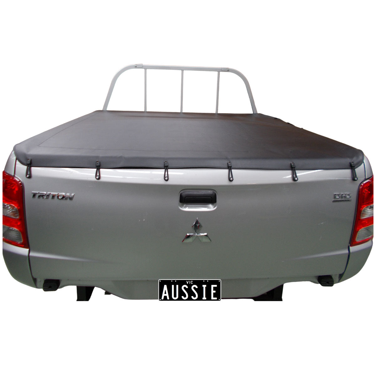Aussie Tonneaus Bunji Loop Tonneau Cover To Fit Mitsubishi Triton MQ-MR Dual Cab Fitted With Headboard (July 2015 to Current)