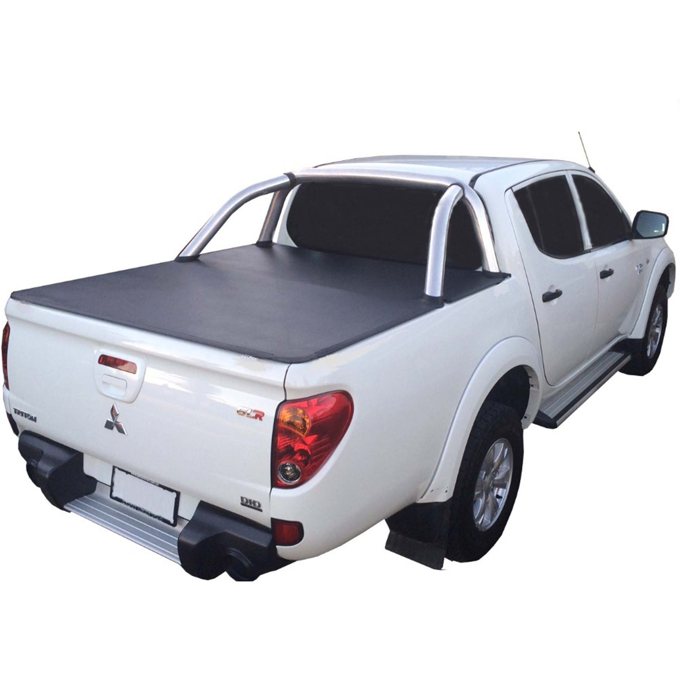 Aussie Tonneaus Clip On Tonneau Cover To Fit Mitsubishi Triton MN Dual Cab Fitted With Factory Sports Bars (October 2009 to June 2015)
