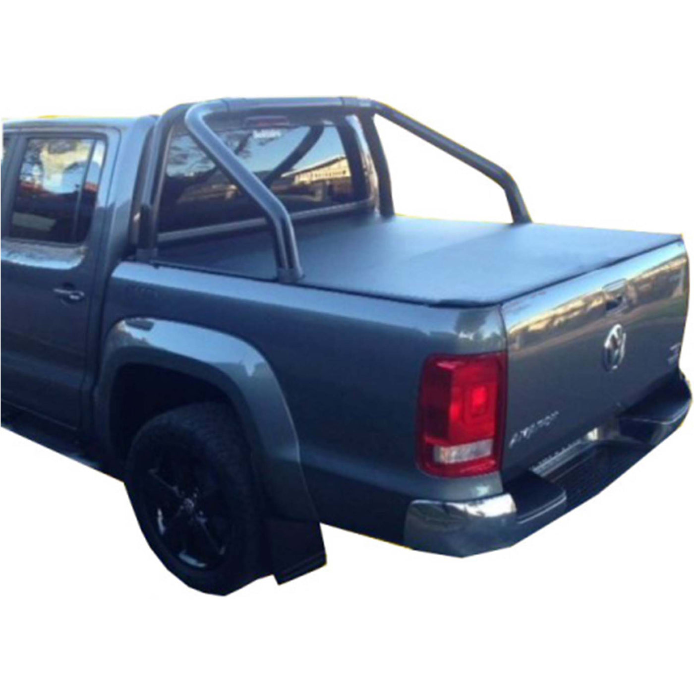 Aussie Tonneaus Volkswagen Amarok Dual Cab 2011 to Current Clip On Tonneau Cover to suit Factory Sports Bar