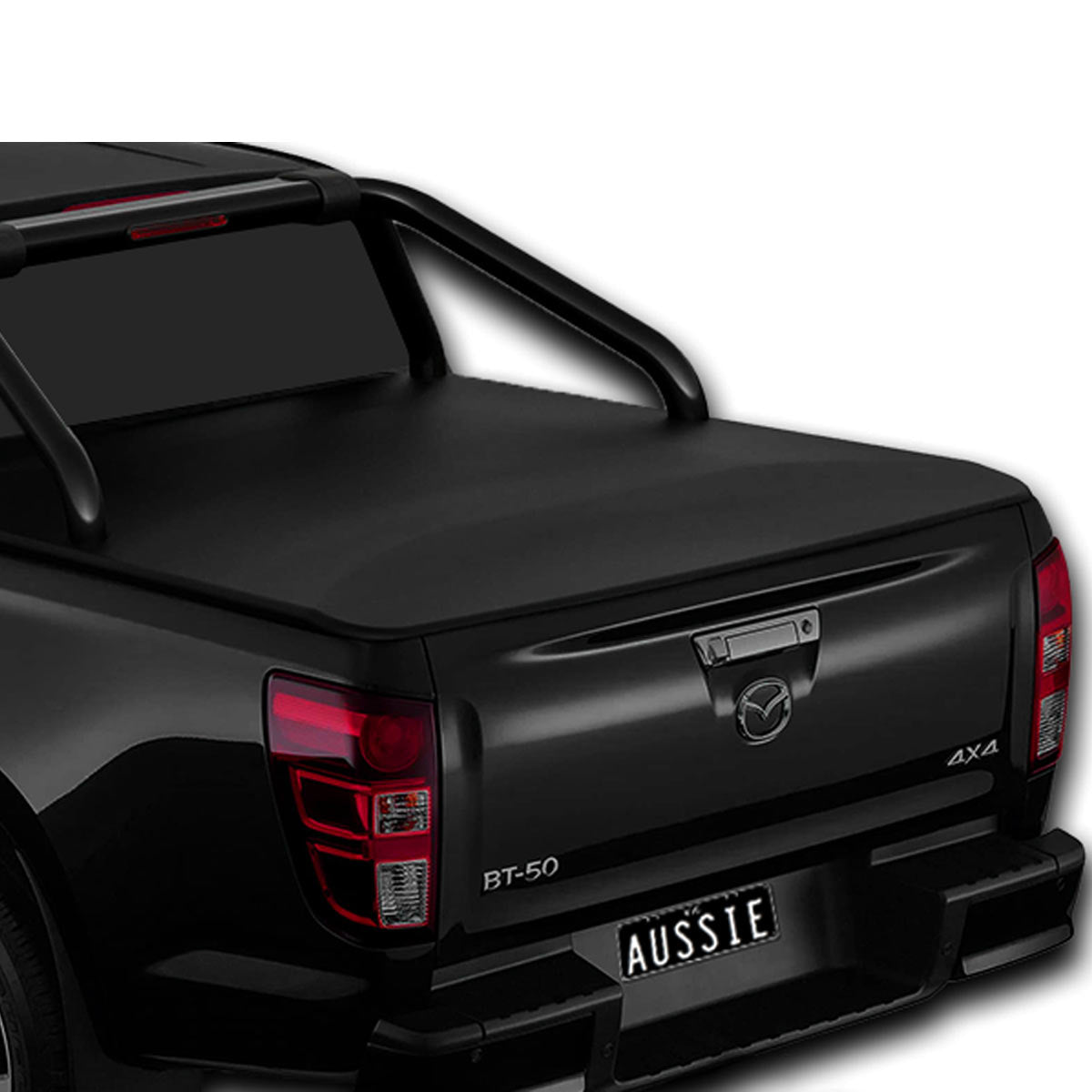Aussie Tonneaus Clip On Tonneau Cover To Fit Mazda BT-50 Dual Cab Fitted With Factory Sports Bars (October 2020 to Current)