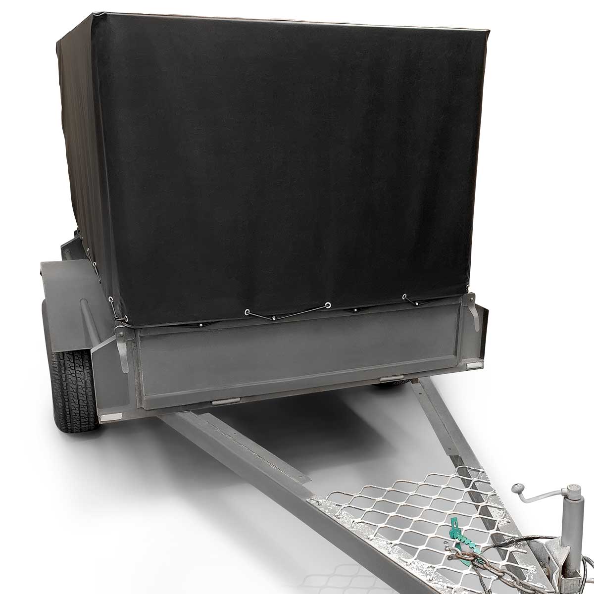 Aussie Tonneaus Universal Cage Trailer Tonneau Cover To Fit 6 x 4 x 3 Foot Cage Trailers