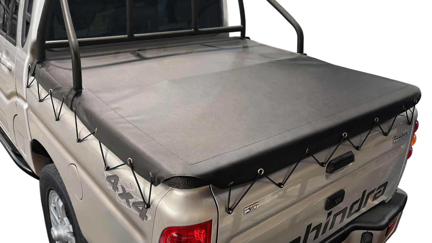 Continuous Rope Tonneau Cover To Fit Mahindra PikUp Dual Cab Fitted With Factory Sports Bar (2018 to Current)
