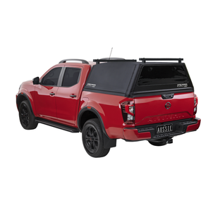 Wildback Soft Ute Canopy With Ladder Racks To Fit Nissan Navara New NP300 D23 Dual Cab (March 2021 to Feb 2026) - Windows