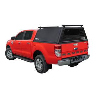 Wildback Soft Ute Canopy With Ladder Racks To Fit Ford Ranger PX Dual Cab (Nov 2011 - June 2022) - Windows
