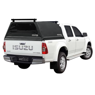 Wildback Soft Ute Canopy With Ladder Racks To Fit Isuzu D-Max Dual Cab (2003 to June 2012) - Windows