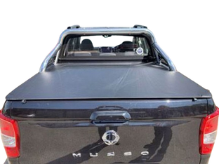 Clip On Tonneau Cover To Fit Ssangyong Musso SWB Dual Cab With Sports Bar (2018 to Current)