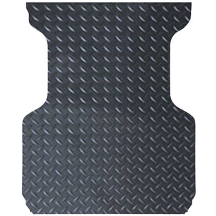 Checker Plate Rubber Ute Mat To Fit Mitsubishi Triton MQ-MR Club Cab (July 2015 to Current) - Suits Spray On Liner Or No Liner