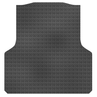 Checker Plate Rubber Ute Mat To Fit Mazda BT-50 TF Dual Cab (October 2020 to Current) - Suits Spray On Liner Or No Liner