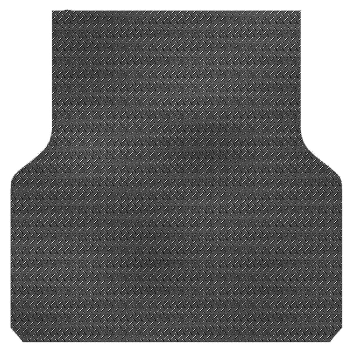 Checker Plate Rubber Ute Mat To Fit Mazda BT-50 TF Dual Cab Fitted with Factory Plastic Tub Liner (October 2020 to Current)