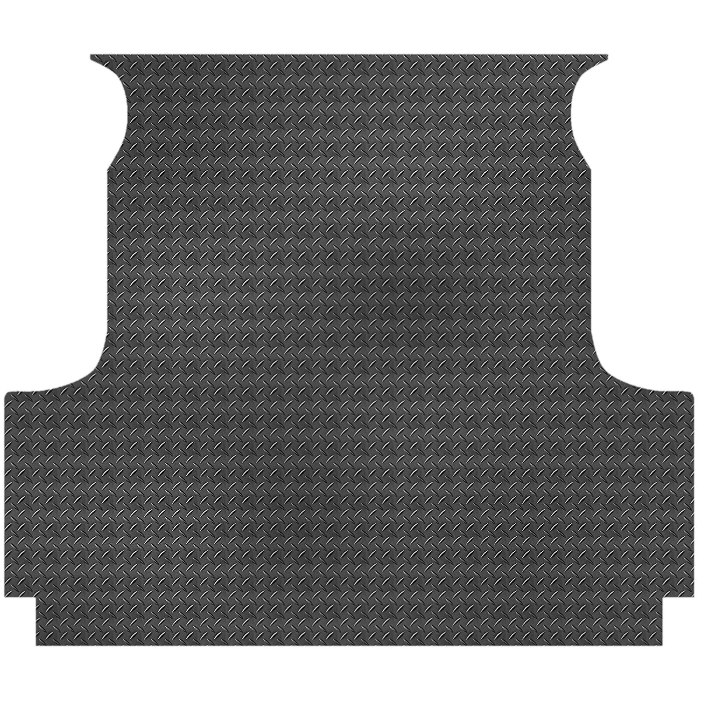 Checker Plate Rubber Ute Mat To Fit Nissan Navara NP300 D23 Dual Cab Fitted with Factory Plastic Tub Liner (July 2015 to February 2021)