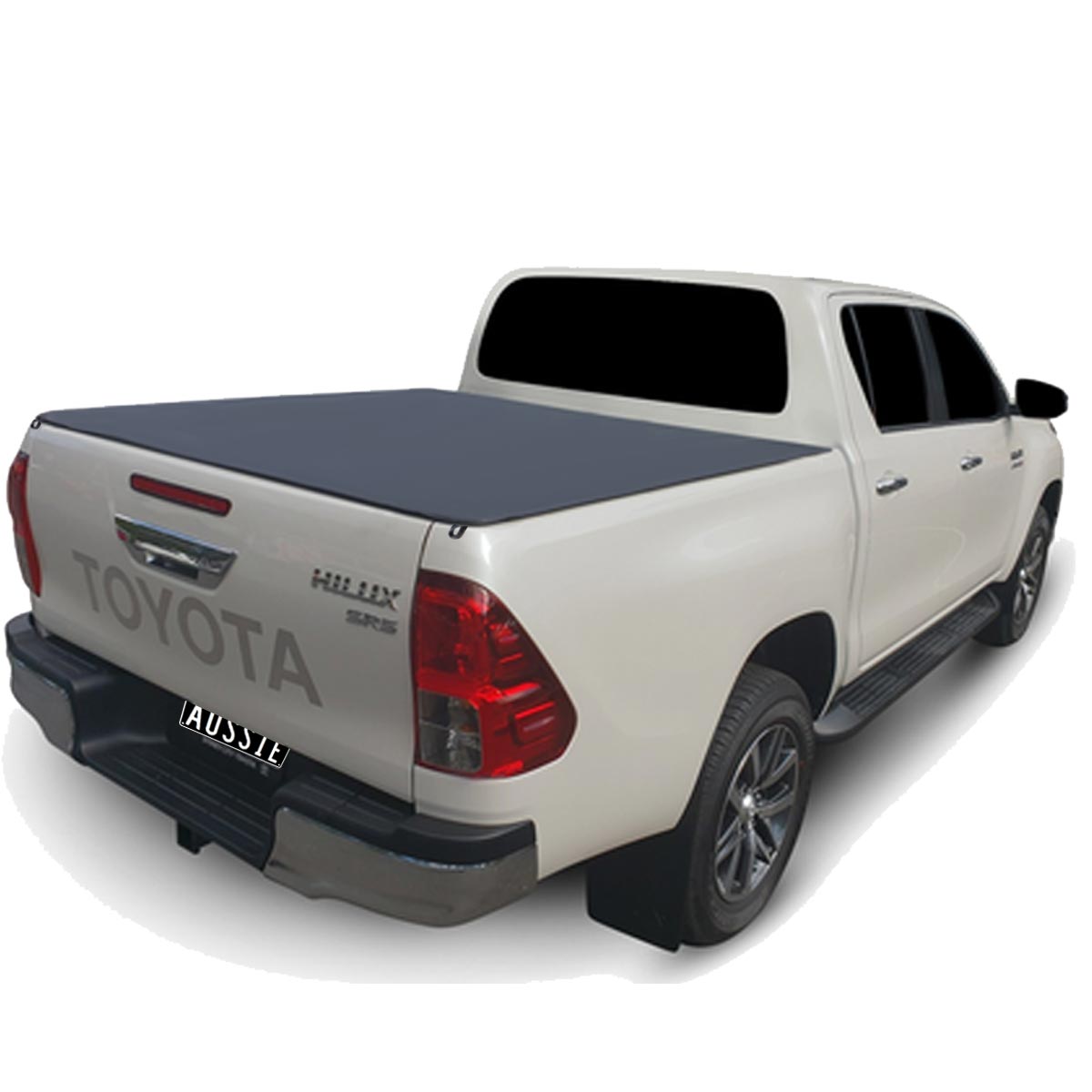 Aussie Tonneaus Clamp On Pro Drill-Less Tonneau Cover To Fit Toyota Hilux A Deck SR5 Dual Cab (October 2015 to Current) 