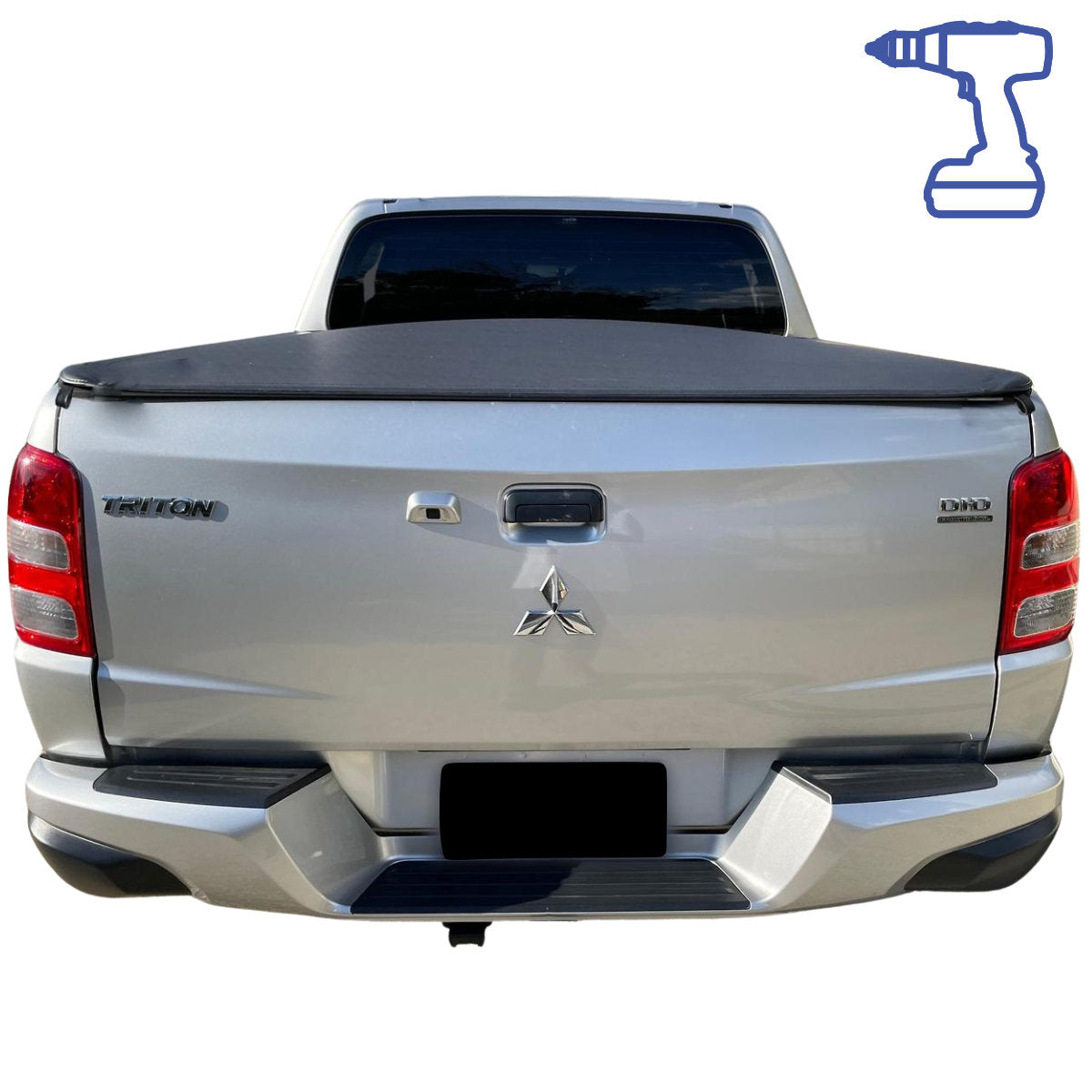 Clamp On Pro Drill-Less Tonneau Cover To Fit Mitsubishi Triton MQ/MR Dual Cab (July 2015 to February 2024)