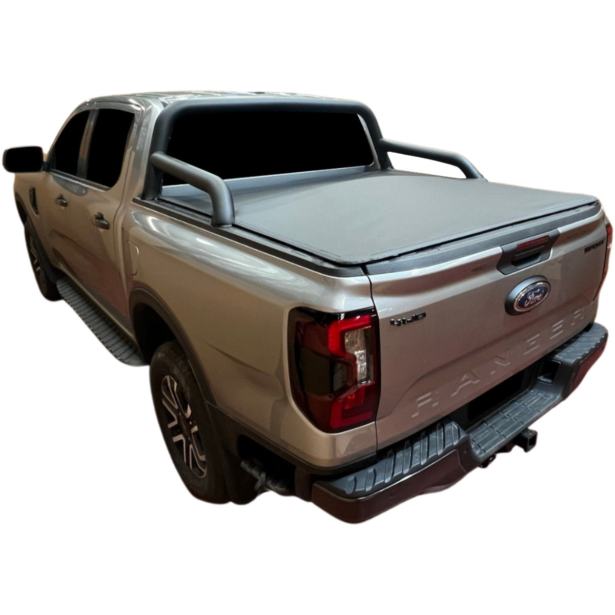Clamp On Pro Drill-Less Tonneau Cover To Fit Ford Next Gen Ranger Dual Cab Fitted With Factory Sports Bars (July 2022 to Current)