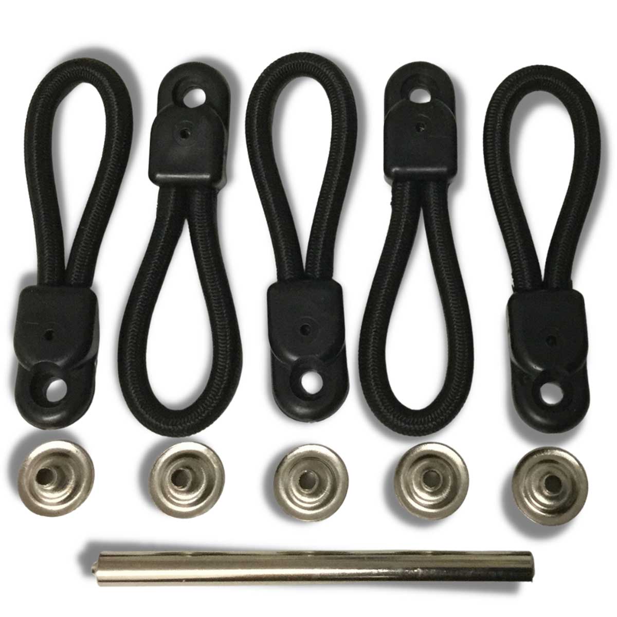 Aussie Tonneaus 65mm Standard Bunji Replacements (B130) - Pack of 5 Bungee Loop Kit 