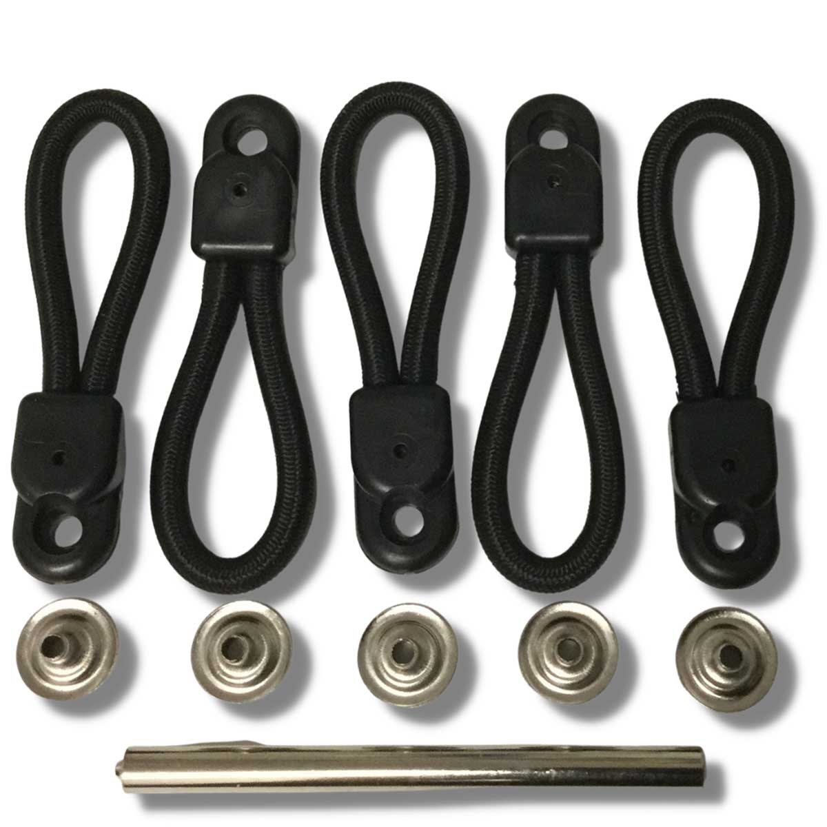 Aussie Tonneaus 80mm Standard Bunji Replacements (B150) - Pack of 5 Bungee loop Kit 