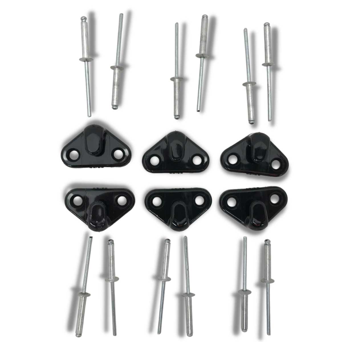 Aussie Tonneaus Bunji/Rope Triangle Hook Replacements - Pack of 6 