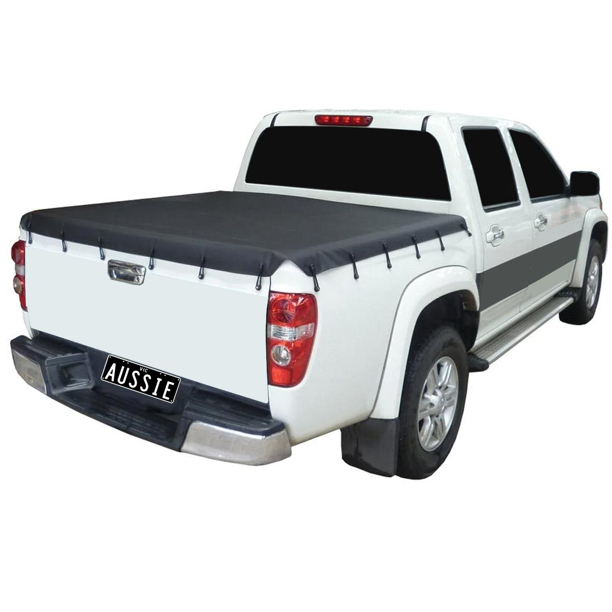 Aussie Tonneaus Bunji Loop Tonneau Cover To Fit Holden Colorado RC Dual Cab (2008 to May 2012) 