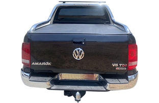 Aussie Tonneaus Clip On Tonneau Cover To Fit Volkswagen Amarok Ultimate Canyon Dual Cab Fitted With Factory Extended Sports Bars (2011 to Current) 