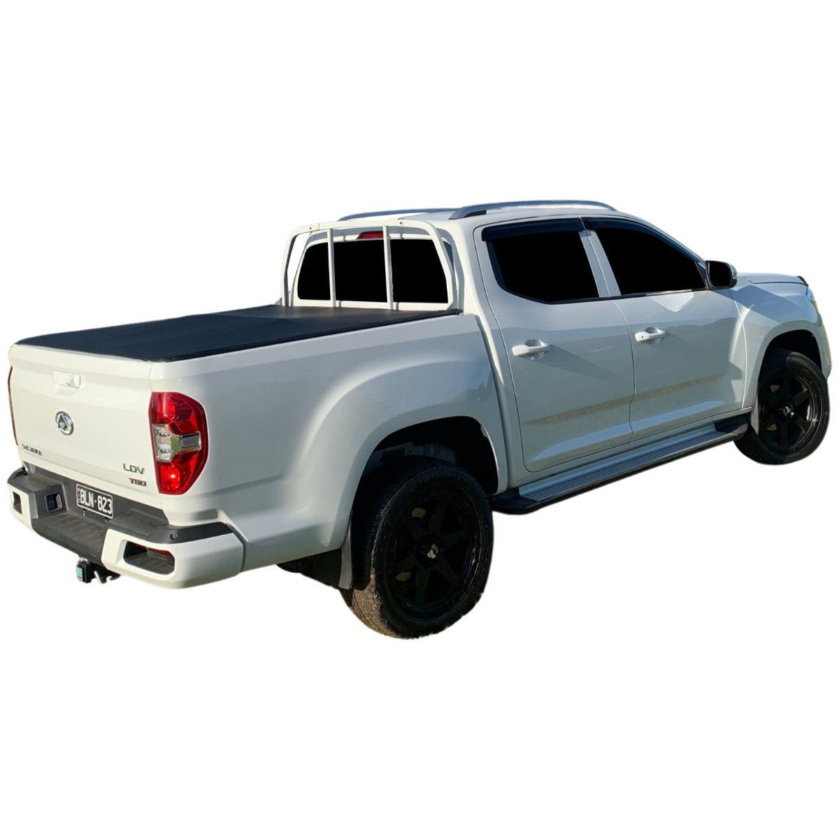 Clip On Tonneau Cover To Fit LDV T60 Dual Cab Fitted With Factory Headboard and Under Rail Liner (2017 to Current)