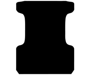 Ribbed Rubber Ute Mat To Fit Toyota Hilux Extra Cab (1998 to March 2005) - Suits Spray On Liner Or No Liner
