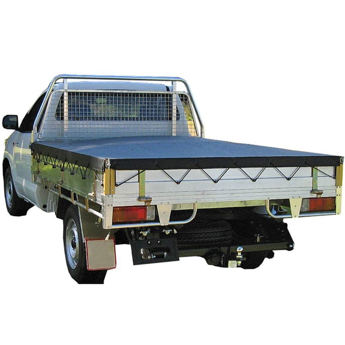Aussie Tonneaus Continuous Rope Tray Tonneau Cover To Fit Triple M ELA Tray 2400 x 1712mm 