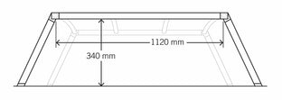 Wildback Soft Ute Canopy With Ladder Racks To Fit Mitsubishi Triton MQ-MR Dual Cab (July 2015 to February 2024)