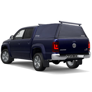 Aussie Tonneaus Wildback Soft Ute Canopy With Ladder Racks To Fit Volkswagen Amarok Dual Cab (2011 to Current) 