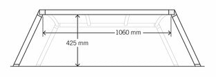 Wildback Soft Ute Canopy With Ladder Racks To Fit Mitsubishi Triton MN Dual Cab (October 2009 to June 2015)