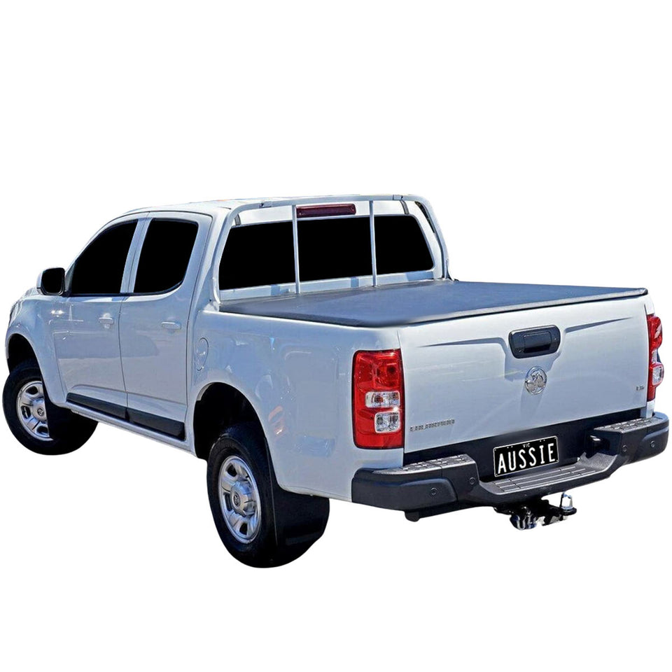 Aussie Tonneaus Clip On Tonneau Cover To Fit Holden Colorado RG Dual Cab Fitted With Factory Headboard (July 2012 to 2020) 