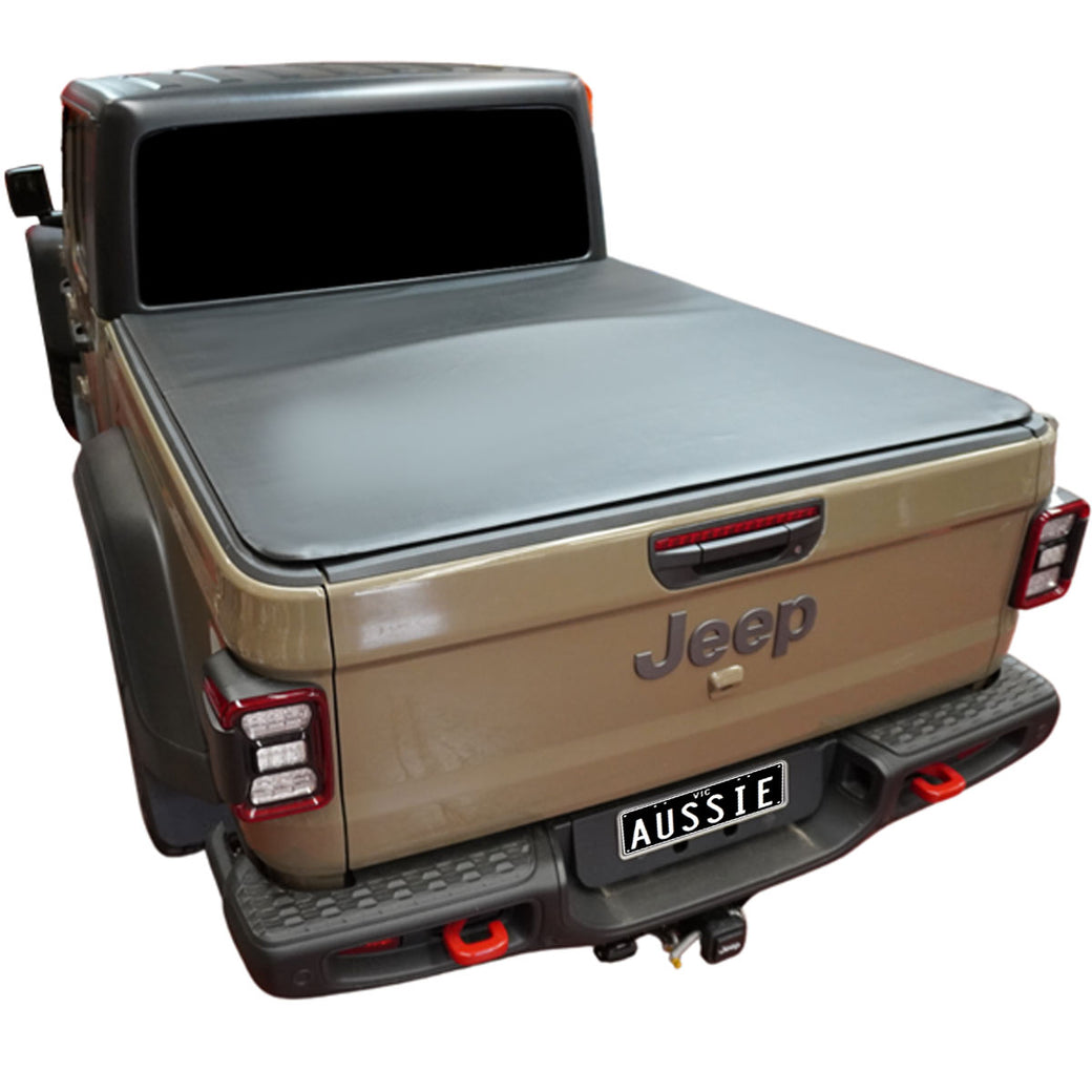 Aussie Tonneaus Clip On Tonneau Cover To Fit Jeep Gladiator Dual Cab (May 2020 to Current) 