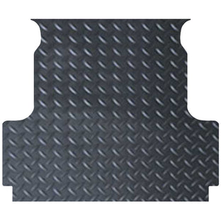 Aussie Tonneaus Checker Plate Rubber Ute Mat To Fit Nissan Navara New NP300 Dual Cab Fitted with Factory Tub Liner (March 2021 to Current) 