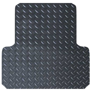 Aussie Tonneaus Checker Plate Rubber Ute Mat To Fit Toyota Hilux Dual Cab Fitted with Factory Tub Liner (October 2015 to Current) 